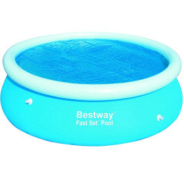  DESTOCKAGE - Bâche à Bulles Bestway Ronde 3,50 M Pour Piscine De 3,96 M