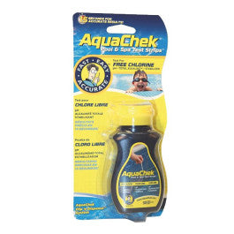  50 Bandelettes D'analyse Aquachek Pour Piscines Traitées Au Chlore