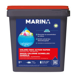  Marina Désinfection Choc - Mini-galets Chlore Choc Action Rapide 5kg