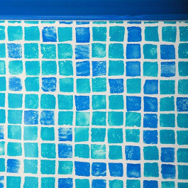  Liner Mosaïque Pour Piscine GRE - Ø 5,50 X 1,32 M - 50/100e