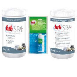  Pack Kit De Traitement Pour Spa Au Brome HTH