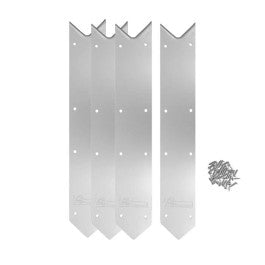  Kit De 4 Pièces Finition Margelles 45° Ubbink Alu Piscine Bois Rectangulaire