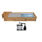  Piscine Urbaine Procopi En Bois 6 X 2,5 M - Couverture Automatique, Coffre, Filtration à Sable 